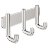 Hewi Serie 480 Hakenleiste 480.90.002XA mit 3 Haken, matt