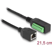 DeLock RJ45 Kabel Cat.5e Buchse Terminalblock Adapter 21,5 cm