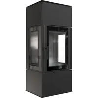 Kratki Kaminofen aus Stahl THOR Black Ø 150 8