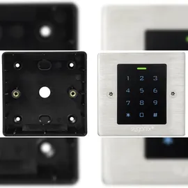 Sygonix SY-6121664 Code-Tastatur mit RFID Unterputz, Aufputz 12 V/DC, 18 V/DC IP66 mit beleuchteter Tastatur, mit Touchscreen