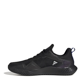 adidas Herren Defiant Speed M Sneaker, core Black/Blue Dawn/Lucid Fuchsia, 40 2/3 EU