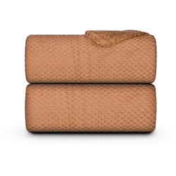 Bestlivings Kuscheldecke 150x200cm "Cashmere Soft-Touch" - Popcorn 150x200cm Caramel