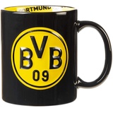 BVB Borussia Dortmund Borussia Dortmund BVB-Tasse mit Innendekor, Schwarz, Einheitsgröße (1er Pack) 0,3l