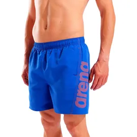 Arena Badeshorts FUNDAMENTALS ARENA LOGO BOXER Neon Blue-Team Orange S