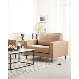 Beliani Sessel SAVALEN Kunstleder 0 x 0 x 0 cm Beige mit Kissen