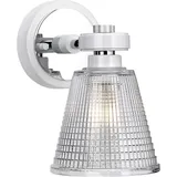 Elstead Lighting Elstead Lighting, Wandleuchte + Deckenleuchte, Gunnislake LED Wandleuchte G9 Weiss Chrom poliert IP44 (320 lm, G9)