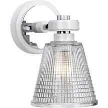 Elstead Lighting Elstead Lighting, Wandleuchte + Deckenleuchte, Gunnislake LED Wandleuchte G9 Weiss Chrom poliert IP44 (320 lm, G9)