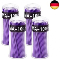 Surplex 400 Stück Wattestäbchen, Microbrush Microbürstchen Reinigungsstäbchen zu