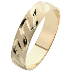 Trauring »Schmuck Geschenk Gold 375 Hochzeit Ehering "LIEBE"«, Made in Germany, wahlweise mit oder ohne Brillant, 801859-17 gelbgoldfarben ohne Brillant