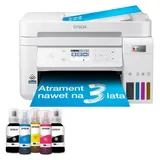 3-In-1-Drucker Epson Ecotank Wifi Adf Duplex - Niedrige Druckkosten 3 Jahre Lang Tinte - Weiß