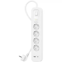 Belkin Steckdosenleiste 4-fach + USB-A+C,525J,18W,2m SRB001vf2MV2