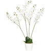 Künstliche Pflanze, Künstliche Orchidee, Kunstpflanze Kunstblumen im Topf,
