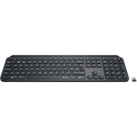 Logitech MX Keys for Business, schwarz, Logi Bolt, USB/Bluetooth, UK (920-010250)
