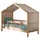 58 aufm Kessel Hausbett Kelci 90 x 200 cm Buche massiv lackiert natur braun