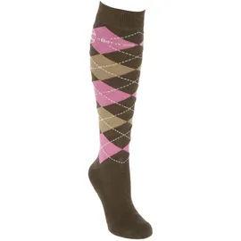 Covalliero Damen Brescia Reitstrümpfe, Gr.40-42 Wood/Dark-Rose