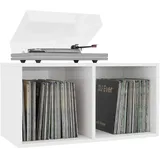 Tidyard Schallplatten-Aufbewahrungsbox Aufbewahrung Ordnerregal Aktenschrank Mit 2 Fächern,Aufbewahrungsfach Sideboard Kissenbox 71 x 34 x 36 cm,Robuste Rückseite zum richtigen Schutz der LPs