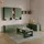 livinity® WOHNWAND Piave Grün 5 Teile