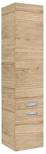 Hochschrank Serie MAB, 2 Türen, Asteiche, Anschlag rechts, 350 x 1585 x 370 mm - 93 157 25