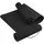 FFitness Yogamatte Fitnessstudio Pilates 183 x 61 x 0,6 cm Rutschfeste Oberfläche Umweltfreundlicher TPE-Teppich für Aerobic Gymnastik (Schwarz)