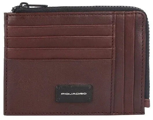 Piquadro Harper Kreditkartenetui Leder 13 cm  braun