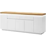 MCA Furniture Sideboard 200 x 81 x 40 cm weiß