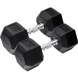 ORANGE GYM Hex Hantel 2er Set 10 kg orange / schwarz