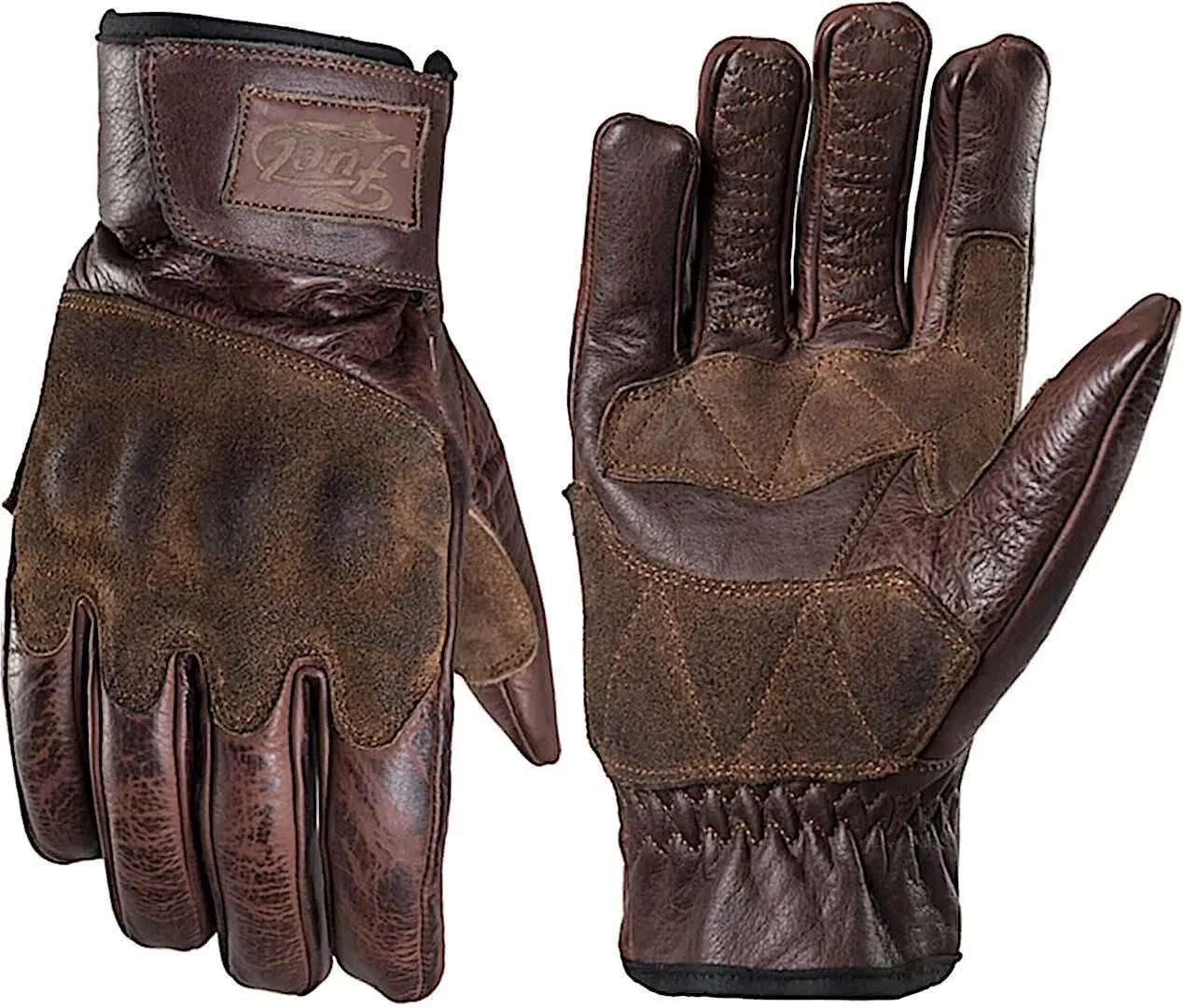 Fuel Rodeo Motorfiets handschoenen, bruin, 2XL Voorman