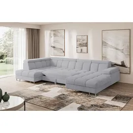 altdecor Ecksofa COMA U Cord 3-Sitzer Grau