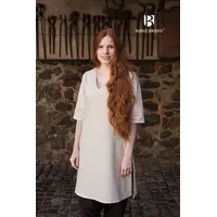 Burgschneider Wikinger-Kostüm Untertunika Lagertha Natur L weiß L | L