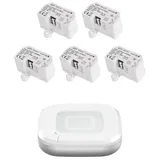 Homematic IP Smart Home Set Schalten mit Access Point 2, 5x Schalt-Mess-Aktor –