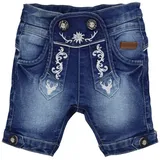 Alpenglück Bondi Jeansbermuda ́Gipfelkraxler ́, Blue Denim 98 Tracht Baby Jungs Artikel-Nr.91728 - 98