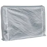 vidaXL Brennholzregal mit Regenschutz 200x25x150 cm Verzinkter Stahl, vidaXL 177462