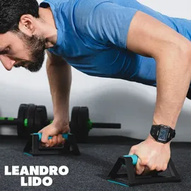 leandro lido Sterpeto Unisex Sport Uhr silber/schwarz-Größe:Einheitsgröße