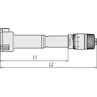 Mitutoyo 3-Linien Innenmessschraube Holtest 87-100mm, 0,005mm