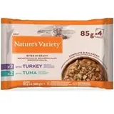 nature’s variety Nature's Variety Bites in Soße 44 x 85 g - mit Truthahn und Thunfisch