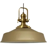 Bamyum Pendelleuchte Asletl Hängelampe, E27, Ø41cm, Beige Lampe
