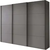 Wiemann Schwebetürenschrank Phoenix 246 x 236 x 67 cm Grau/Rot