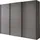 Wiemann Schwebetürenschrank Phoenix 246 x 236 x 67 cm Grau/Rot