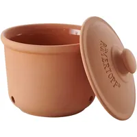 ROMERTOPF Frische Topf Medium 1 Liter Vorratstopf aus natürlicher Keramik Frischhaltedosen Aufbewahrungsbehälter Ø 16cm, Höhe 17cm