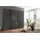 luma-home Schwebetürenschrank 22032 250 x 216 x 65 cm Anthrazit/Schwarz