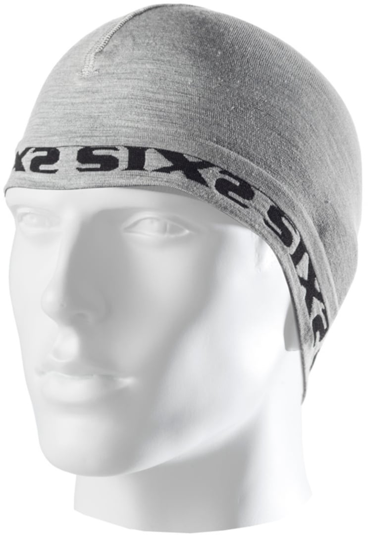 SIXS SCX Merino Unterziehmütze, grau für Männer