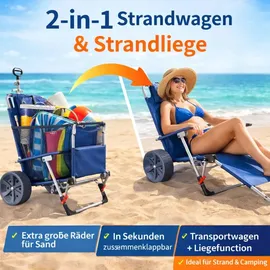 CampAir 2-in-1 Handwagen blau