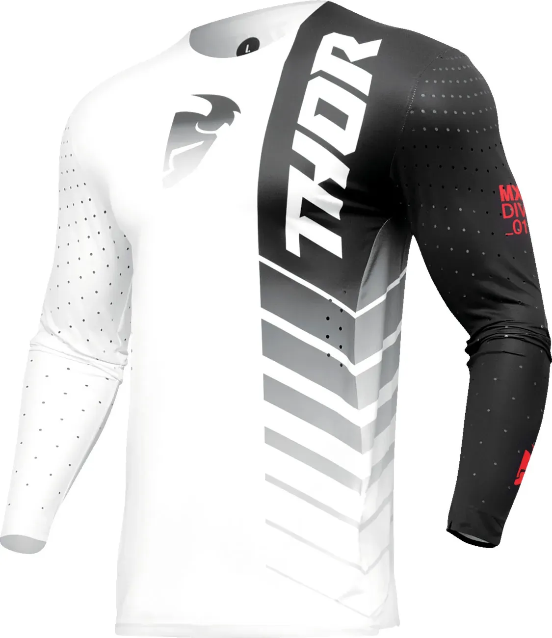 Thor Prime Analog, maillot - Blanc/Noir/Rouge - 3XL