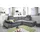 ed exciting design Ecksofa Polyester 4-Sitzer Grau