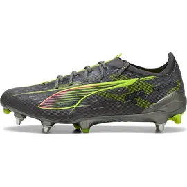 Puma Ultra 5 Ultimate MxSG Stollen-Fußballschuhe Herren matte aged silver/yellow alert/sun struck 39