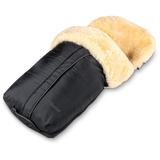 Fellhof Lammfellfußsack Cortina schwarz