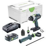Festool Tpc 18/4 I-Basic Akku Schlagbohrschrauber 18 v 75 Nm Brushless + 1x Akku 4,0 Ah + Ladegerät + Systainer - Festool