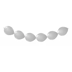 Ketten Luftballons 3m silber