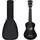 vidaXL Sopran-Ukulele-Set mit Tasche für Kinder Schwarz 21"