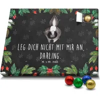 Mr. & Mrs. Panda Schoko Adventskalender Stinktier Angriff - Schwarz - Geschenk, Stinker, Raubtier, Drohung, Stinki, Schokoladen Adventskalender, Skunk - Schwarz